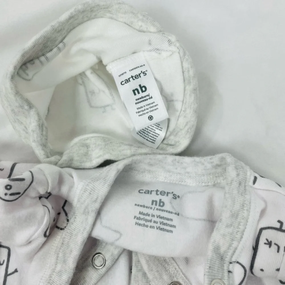 Footie Bundle 4 Pieces | Baby- NB Newborn | One Piece Romper | Pajamas